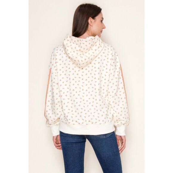 White Birch - Floral Print Hoodie - Picture 2 of 3